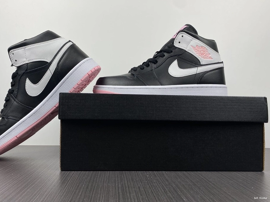- 1 Mid Pink Arctic 555112-061 (GS) Jordan Black 0513